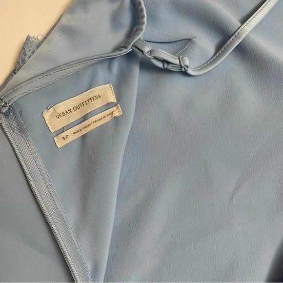 URBAN OUTFITTERS polyester “silky” lace trimmed slip dress - Picture 9 of 9